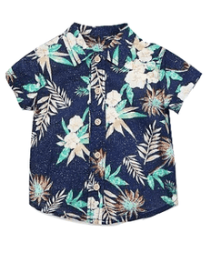 Little Me Floral-Print Baby Boys Shirt - Stockpoint Apparel Outlet