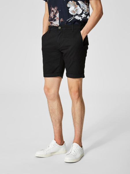 Selected Homme Shhparis Black St Shorts - Stockpoint Apparel Outlet