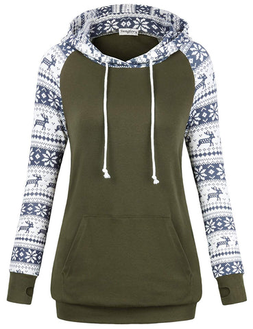 Sunglory Womens Long Sleeve Hoodie with Kangaroo Pocket - Stockpoint Apparel Outlet