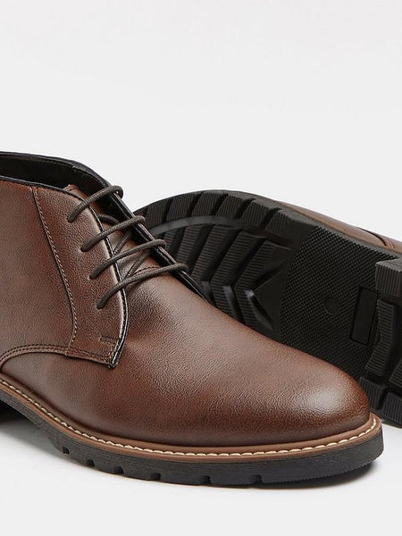 River Island Brown Chukka Mens Boots - Stockpoint Apparel Outlet