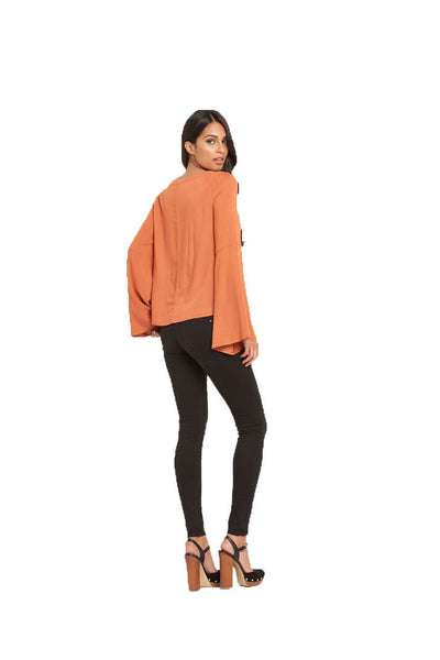 Vila Vibelle Flare Sleeve Top - Stockpoint Apparel Outlet