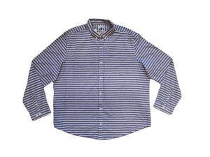Next Blue Stripe Mens Shirt - Stockpoint Apparel Outlet