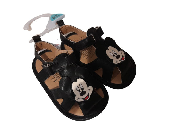 Disney Black Mickey Mouse Baby Boys Sandals - Stockpoint Apparel Outlet