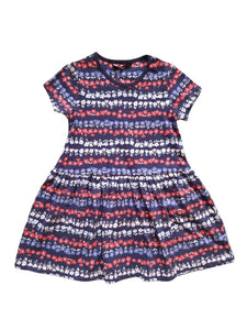 George Blue Multi Floral Younger Girls Dress - Stockpoint Apparel Outlet