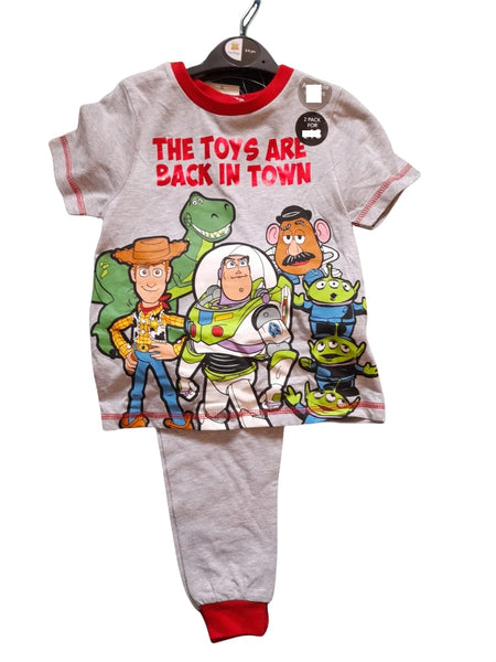 Disney Toy Story 2 Pack Younger Boys Pyjamas - Stockpoint Apparel Outlet