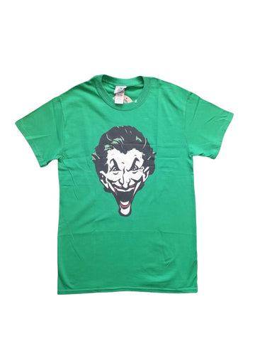 DC Comics Batman Joker Big Face Crew Neck Mens T-Shirt - Stockpoint Apparel Outlet