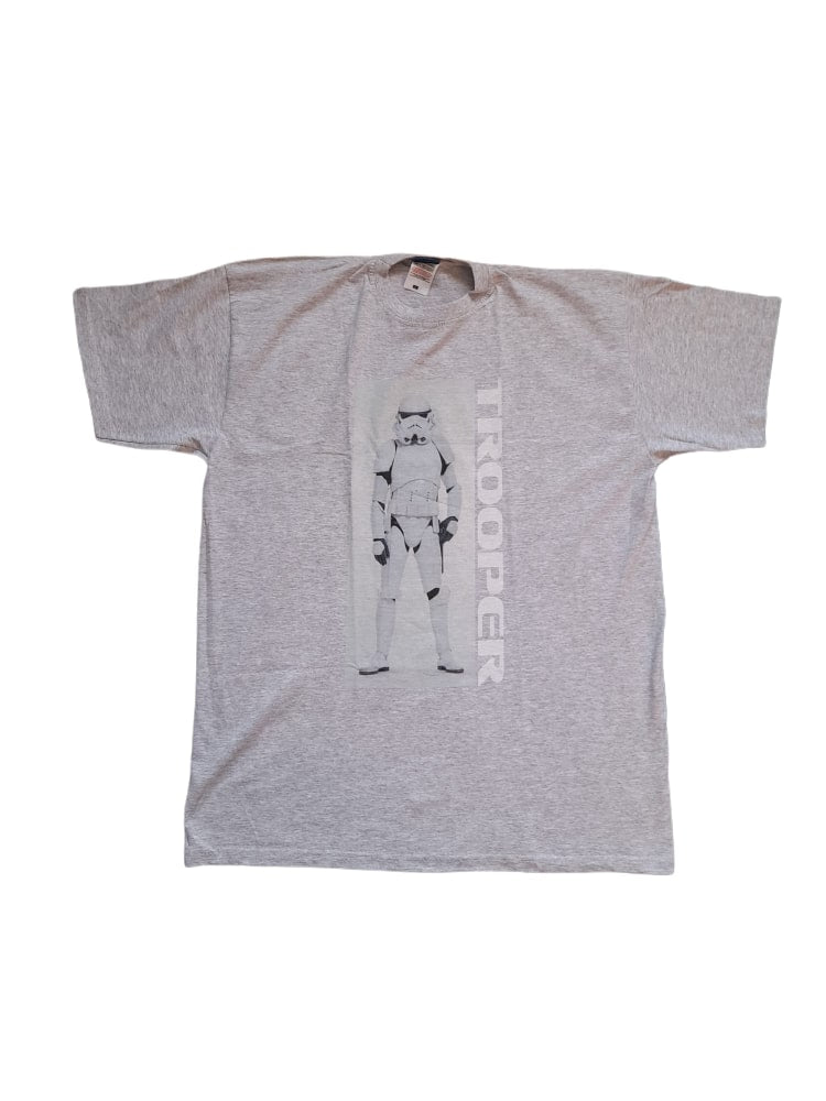 Star Wars Storm Trooper Grey Marl Mens T-Shirt - Stockpoint Apparel Outlet