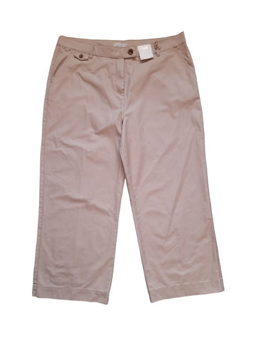 F&F Casual Collections Loose Khaki Chino Womens Trousers - Stockpoint Apparel Outlet