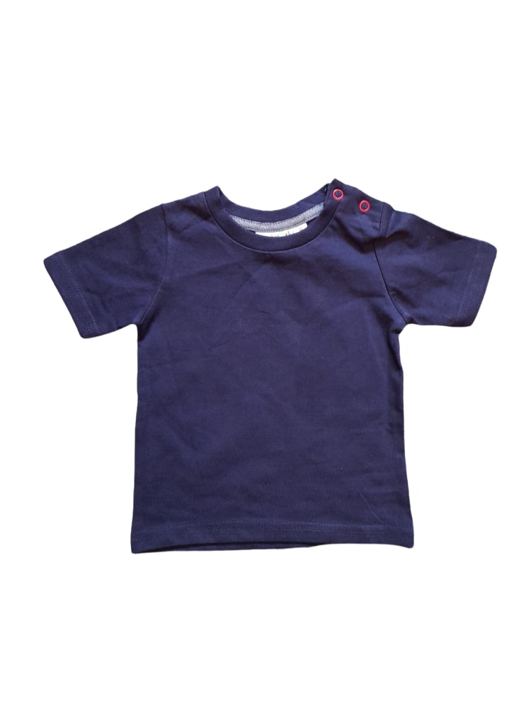 Lily & Jack Navy Blue Plain Baby Boys T-Shirt - Stockpoint Apparel Outlet