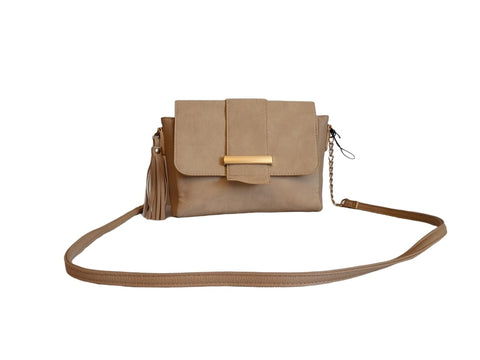 SP Nude Tassel Womens Cross Body Bag - Stockpoint Apparel Outlet