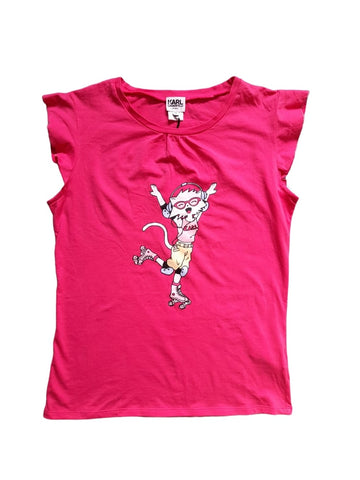 Karl Lagerfield Pink Older Girls Top - Stockpoint Apparel Outlet