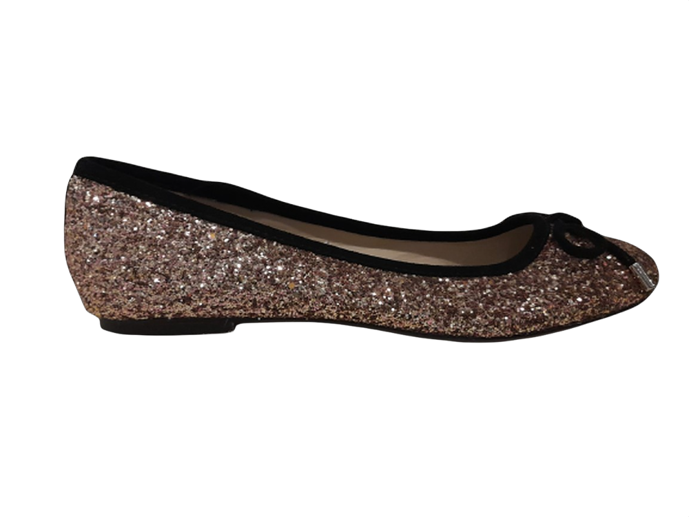 Debenhams Debut Glitter Womens Flat Pump Shoes Stockpoint