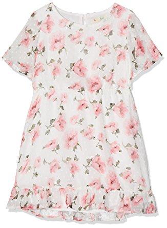 Yumi Girl's Dobby Floral Bell Sleeve (Multi) Dress - Stockpoint Apparel Outlet