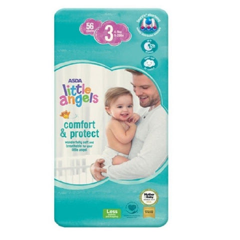 Asda Little Angels Baby Diapers Economy Size 3 - Stockpoint Apparel Outlet