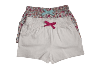 Minoti 2 Pack Floral & Plain Shorts - Stockpoint Apparel Outlet