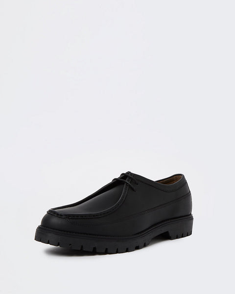 River Island Black Stitch Detail Lace Up Mens Shoes - Stockpoint Apparel Outlet
