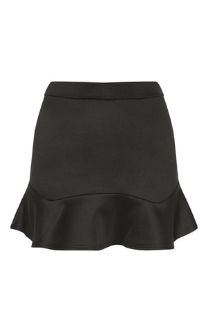 PrettyLittleThing Womens Verity Flippy Hem Black Mini Skirt - Stockpoint Apparel Outlet