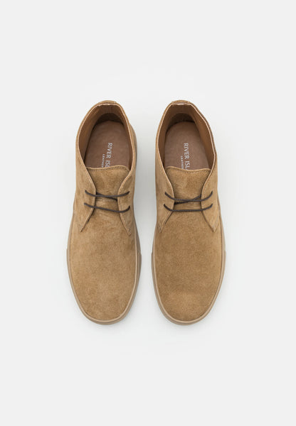 River Island Stone Suede Cupsole Chukka Mens Boots - Stockpoint Apparel Outlet