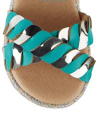 George First Walkers Turquoise Cross Strap Girls Sandals - Stockpoint Apparel Outlet