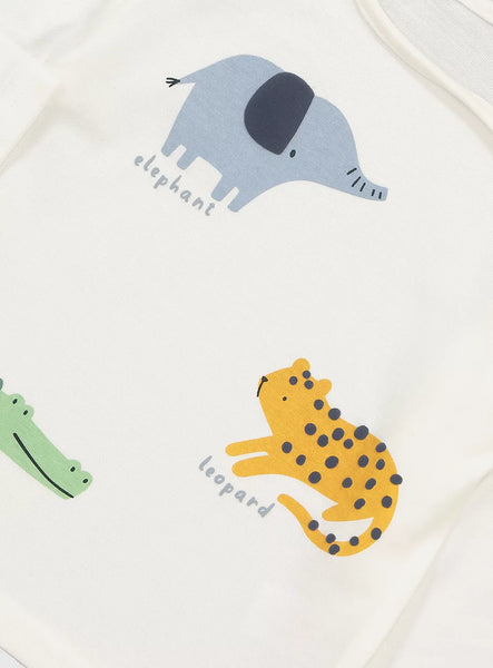 Tu White Safari Baby Boys T-Shirt - Stockpoint Apparel Outlet