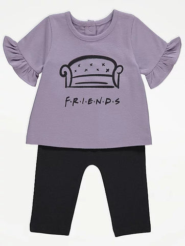 Girls George Friends TV Show Top and Leggings Outfit - Stockpoint Apparel Outlet