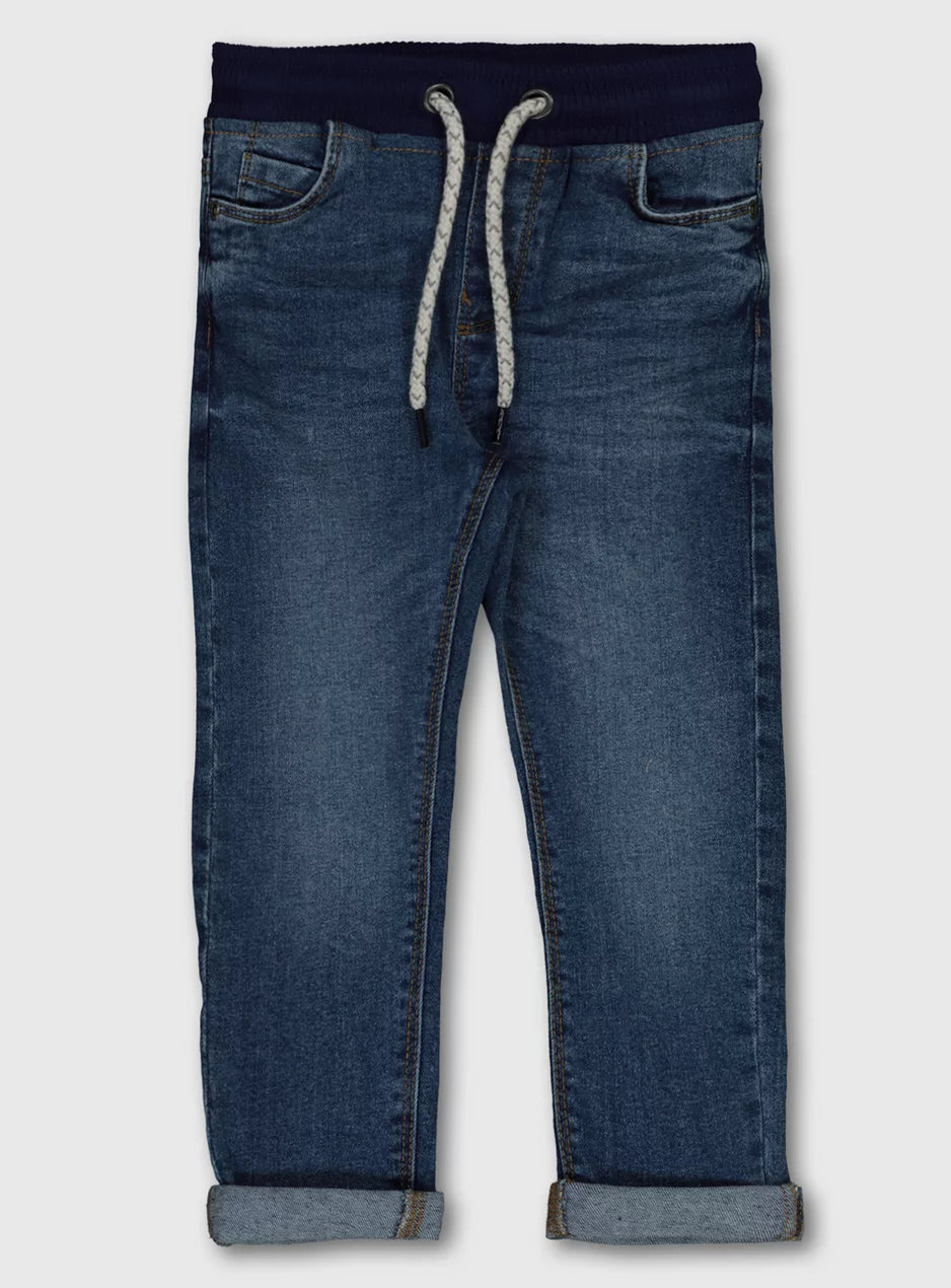 Tu Blue Midwash Denim Baby Boys Jeans - Stockpoint Apparel Outlet