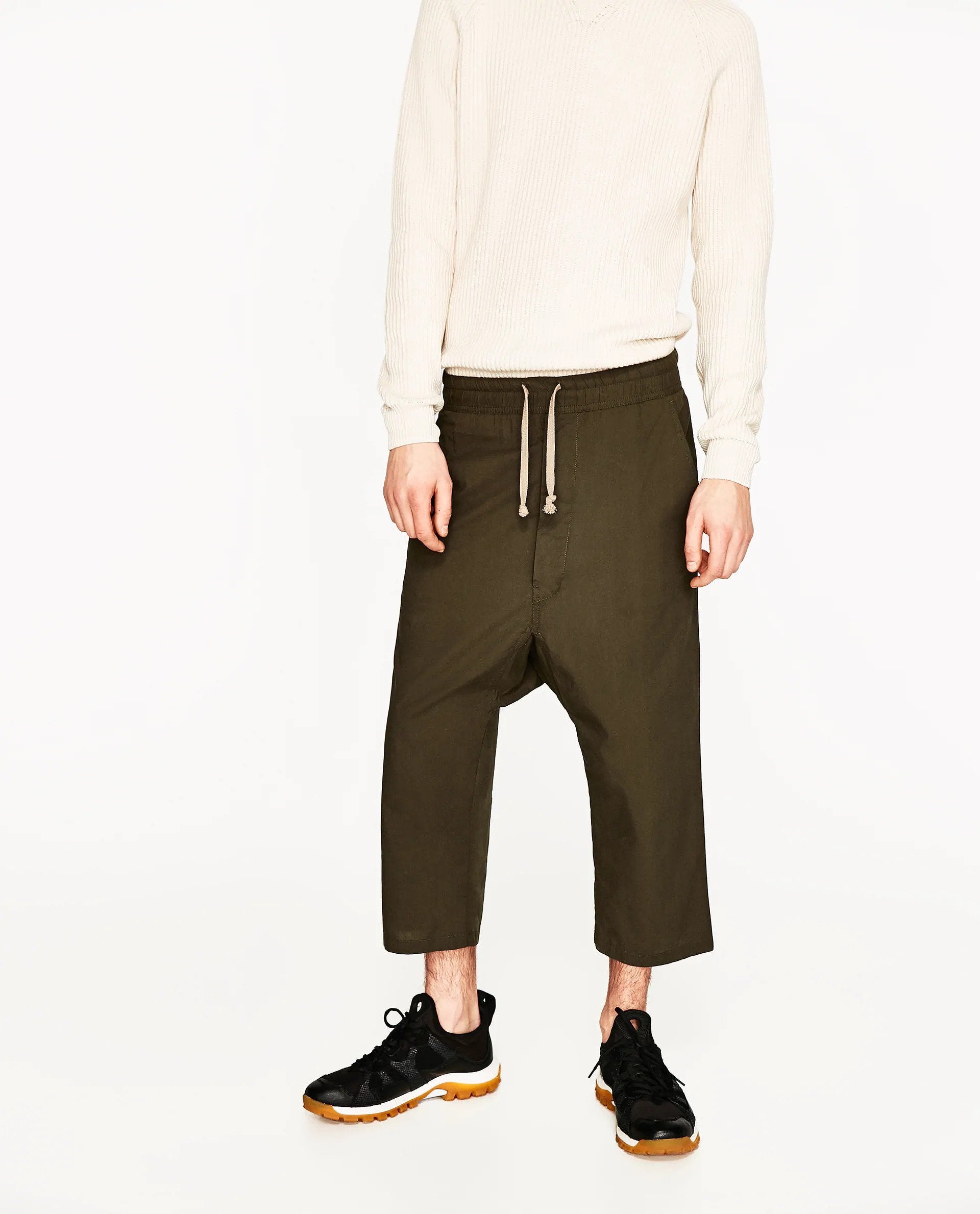 Drop crotch 2024 joggers zara