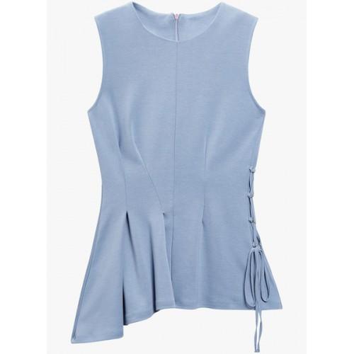 Next Womens Blue Asymmetric Top - Stockpoint Apparel Outlet