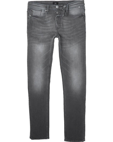 River Island Grey Skinny Fit Mens Jeans - Stockpoint Apparel Outlet
