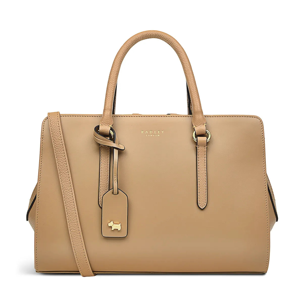 Radley London Angel Lane Biscuit Real Leather Mini Tote Womens Bag - Stockpoint Apparel Outlet