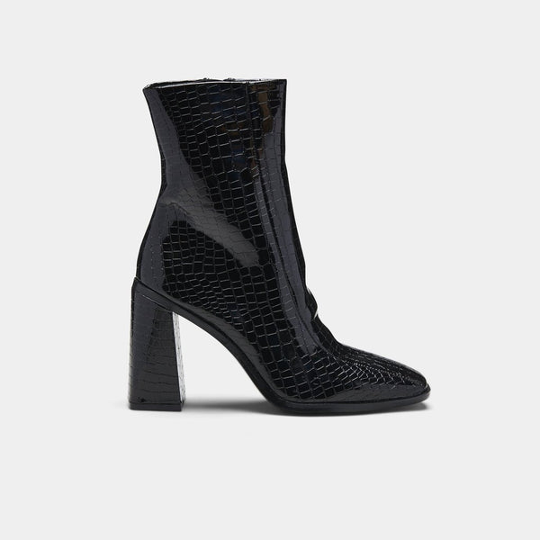 Nami Square Toe Croc Ankle Boot - Stockpoint Apparel Outlet
