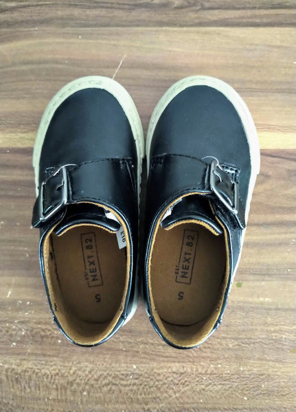Next Monk Black Buckle Younger Boys Shoes - Stockpoint Apparel Outlet