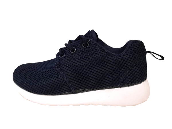 Active Walkers Navy Blue Younger Boys Trainers - Stockpoint Apparel Outlet