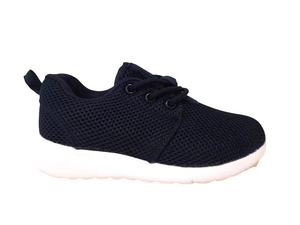 Active Walkers Navy Blue Younger Boys Trainers - Stockpoint Apparel Outlet
