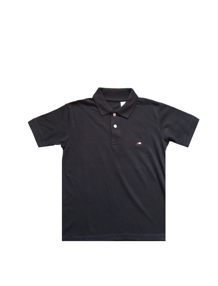 Kempton Park Black Older Boys Polo Shirt - Stockpoint Apparel Outlet