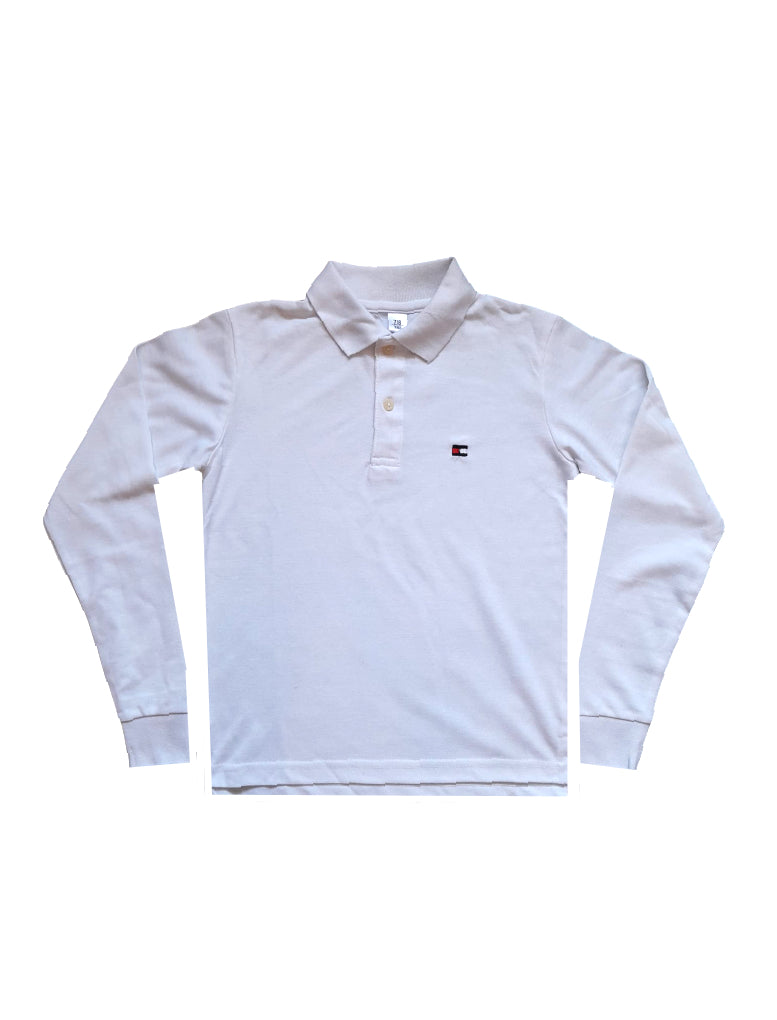 Kempton Park White Older Boys Polo Shirt - Stockpoint Apparel Outlet