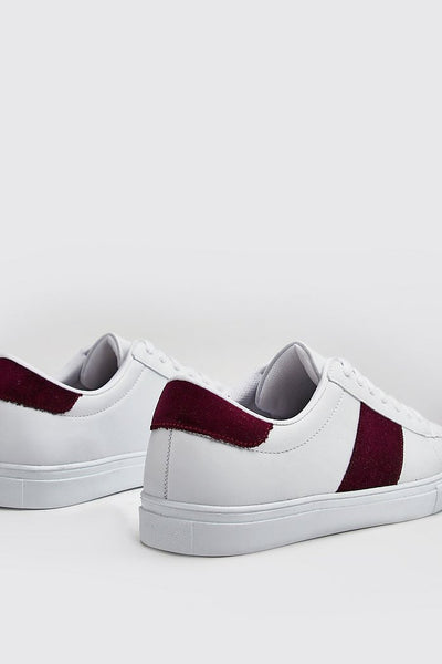 Boohoo Man Velvet Side Tape Trainer