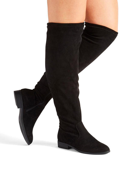 JD Williams Ladies Sienna Over The Knee Sock Boots - Stockpoint Apparel Outlet
