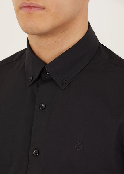  Peter Werth Peak Mens Long Sleeved Shirt - Black