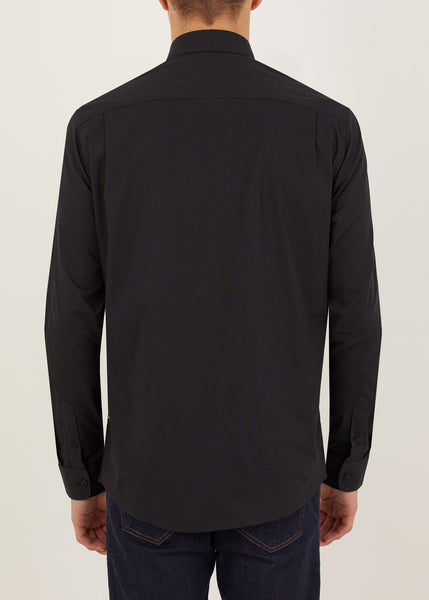  Peter Werth Peak Mens Long Sleeved Shirt - Black