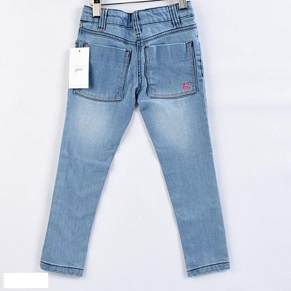Original Penguin Baby Girls Blue Denim Jeans - Stockpoint Apparel Outlet