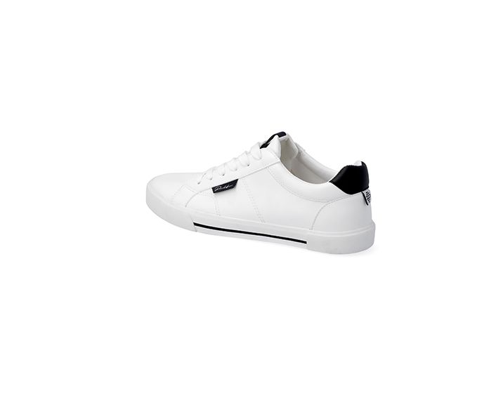 Mens white sale trainers river island