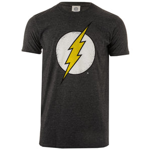 DC Comics Grey Flash Distress Mens T-Shirt - Stockpoint Apparel Outlet