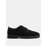 River Island Black Suede Casual Derby Mens Shoes - Stockpoint Apparel Outlet