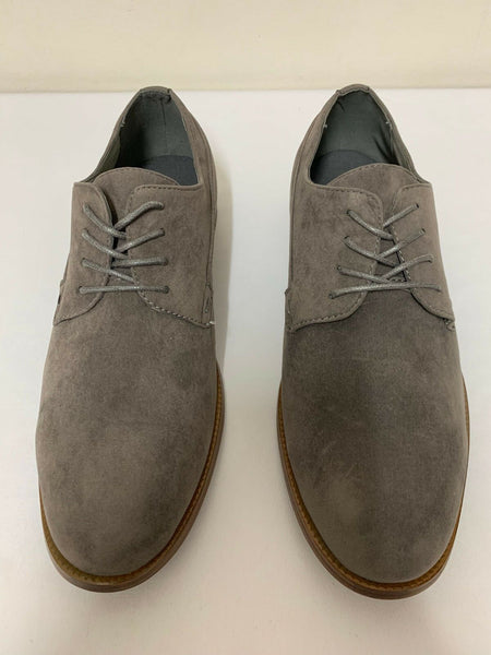 New Look Bermondsey Grey Lace Up Boys / Mens Derby Shoes - Stockpoint Apparel Outlet