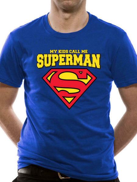 DC Comics My Kids Call Me Superman Mens T-Shirt - Stockpoint Apparel Outlet