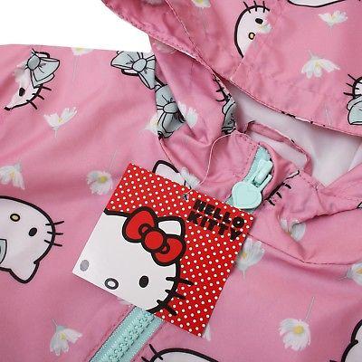 Hello Kitty Girl's Hearts Long Sleeve Rain Coats - Stockpoint Apparel Outlet