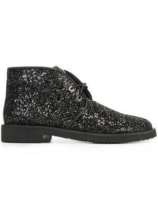 Missi Girls Black Glitter Desert Boots - Stockpoint Apparel Outlet