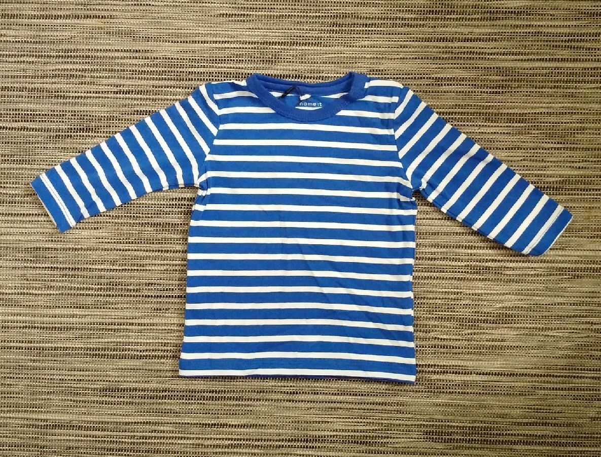 Name it  Blue White Stripe Longsleeve Tshirt - Stockpoint Apparel Outlet