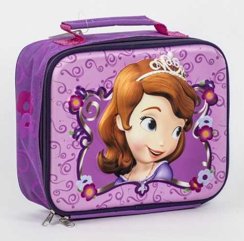 Official Disney Sofia The First 3D EVA Insulated School Lunch Bag - Stockpoint Apparel Outlet